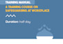 design a professional training manual, workbook, or facilitator guide